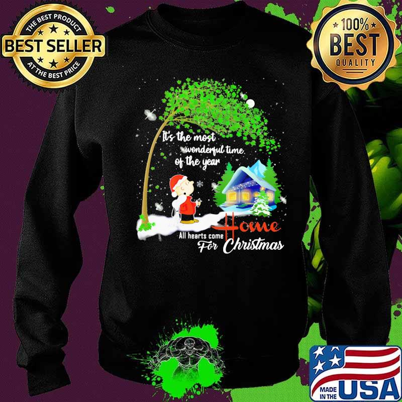 Charlie brown and snoopy it's the most wonderful time of the year all hearts come home for christmas s Sweater Charlie brown and snoopy it's the most wonderful time of the year all hearts come home for christmas s Sweater