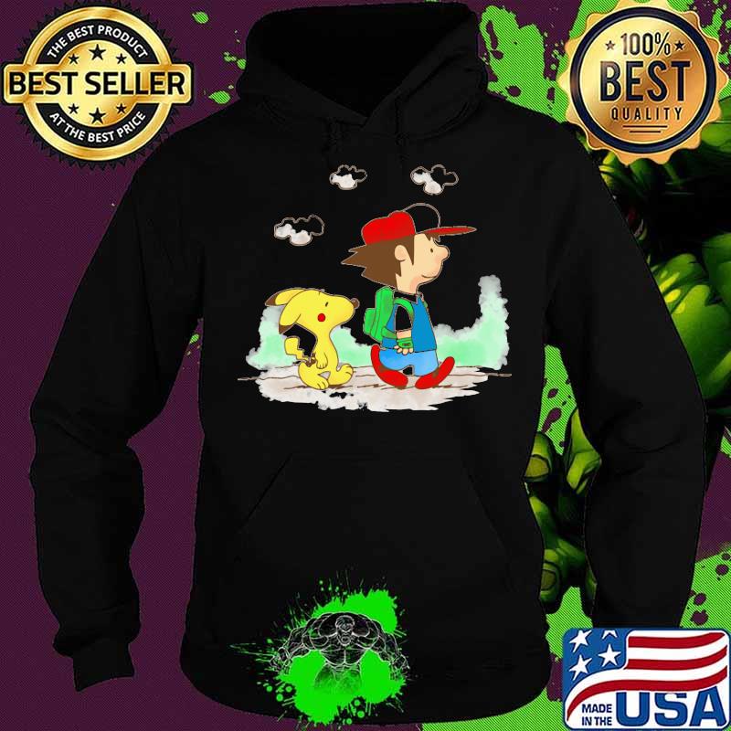 Charlie brown and snoopy pikachu cartoon s Hoodie Charlie brown and snoopy pikachu cartoon s Hoodie