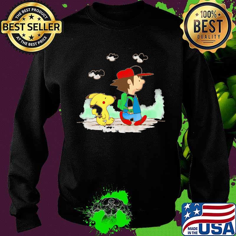 Charlie brown and snoopy pikachu cartoon s Sweater Charlie brown and snoopy pikachu cartoon s Sweater