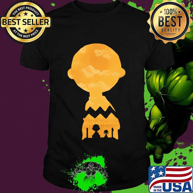 Charlie brown and snoopy sightseeing sky shirt