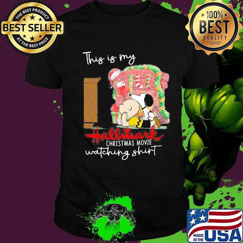 Charlie brown and snoopy this my hallmark christmas movie watching shirt