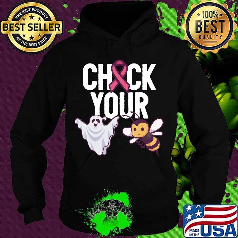 Check Your Boo Bees cancer awareness T-Shirt Hoodie Check Your Boo Bees cancer awareness T-Shirt Hoodie