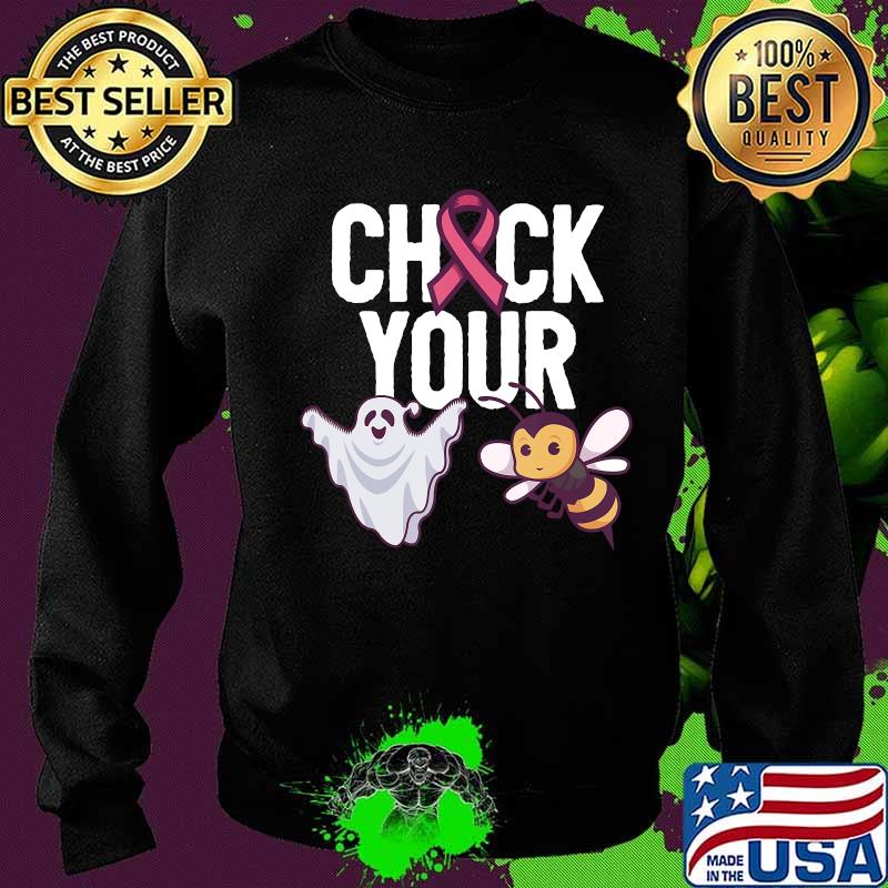 Check Your Boo Bees cancer awareness T-Shirt Sweater Check Your Boo Bees cancer awareness T-Shirt Sweater