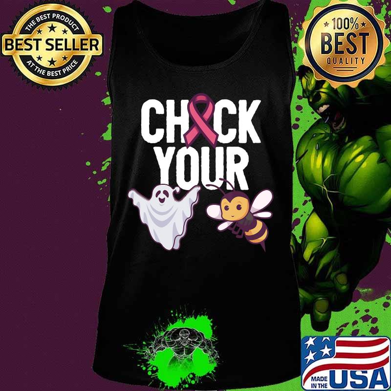Check Your Boo Bees cancer awareness T-Shirt Tank top Check Your Boo Bees cancer awareness T-Shirt Tank top