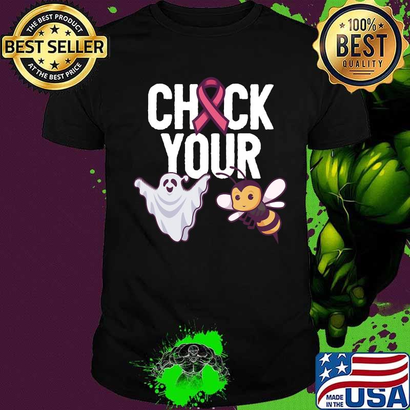 Check Your Boo Bees cancer awareness T-Shirt