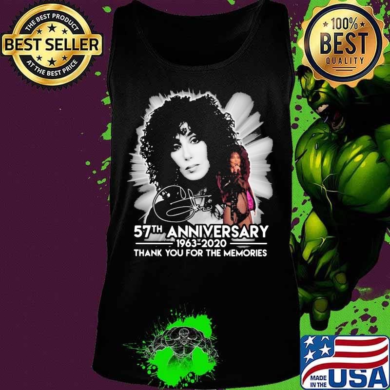 Cher 1980 57th anniversary 1963-2020 thank you for the memories signature s Tank top Cher 1980 57th anniversary 1963-2020 thank you for the memories signature s Tank top
