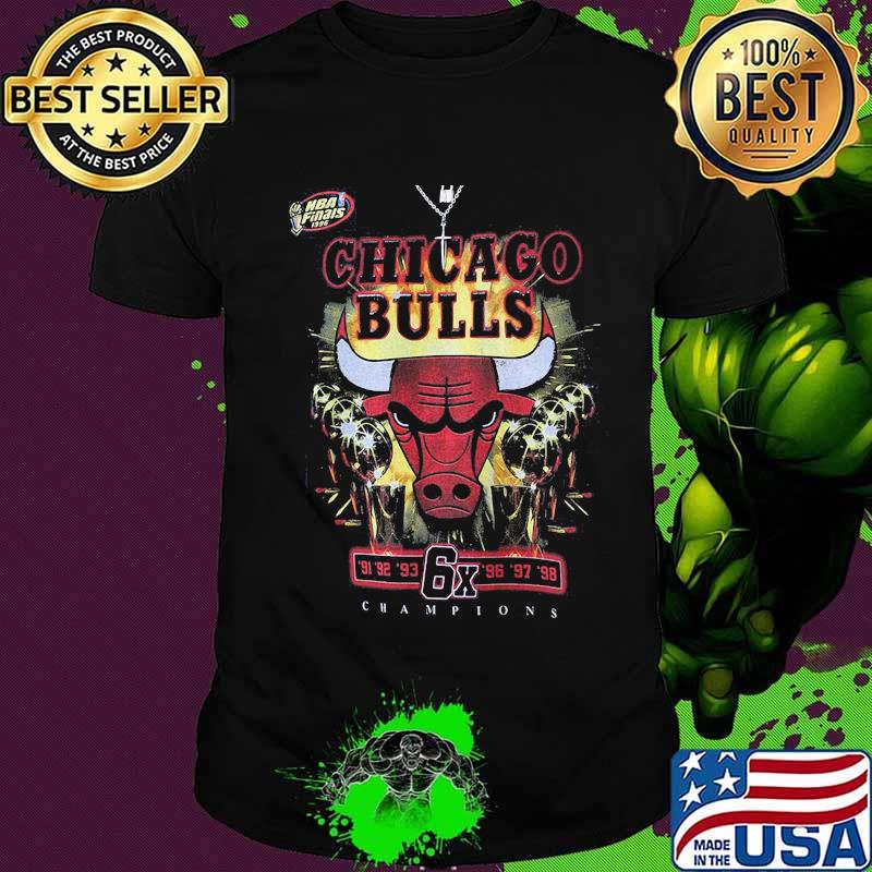 Chicago bulls 6x nba finals 1976 champions shirt