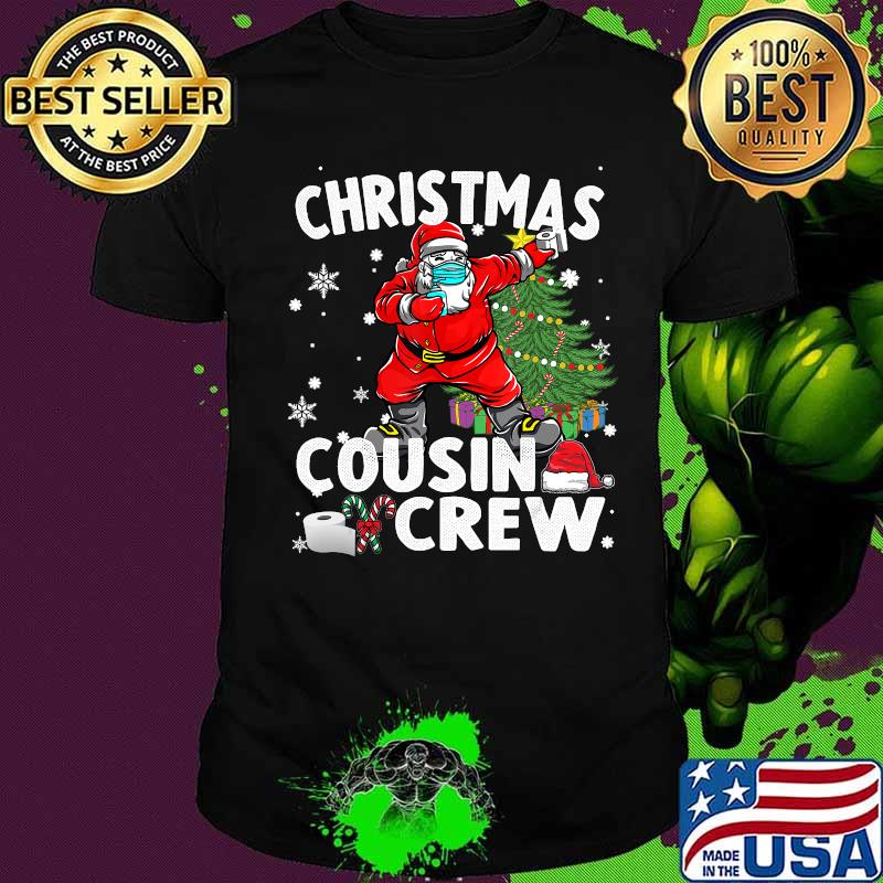 Christmas Cousin Crew Santa Wearing Mask Shirt Christmas Cousin Crew Santa Wearing Mask Shirt