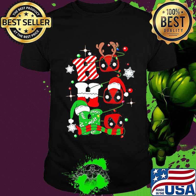 Christmas deadpool santa ho ho ho shirt