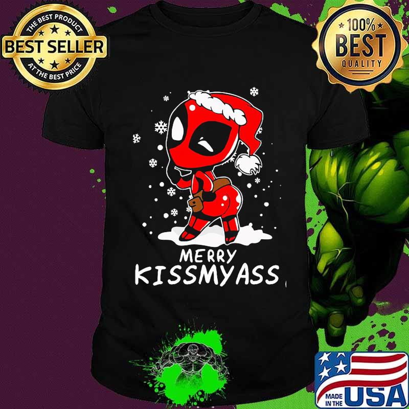 Christmas deadpool santa merry kissmyass shirt