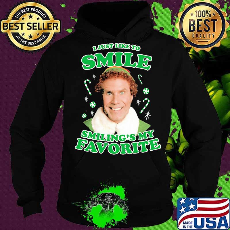 Christmas elf i just like to smile smiling's my favorite s Hoodie Christmas elf i just like to smile smiling's my favorite s Hoodie