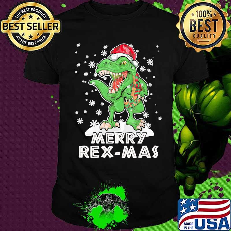 Dinosaur merry christmas rex-mas shirt