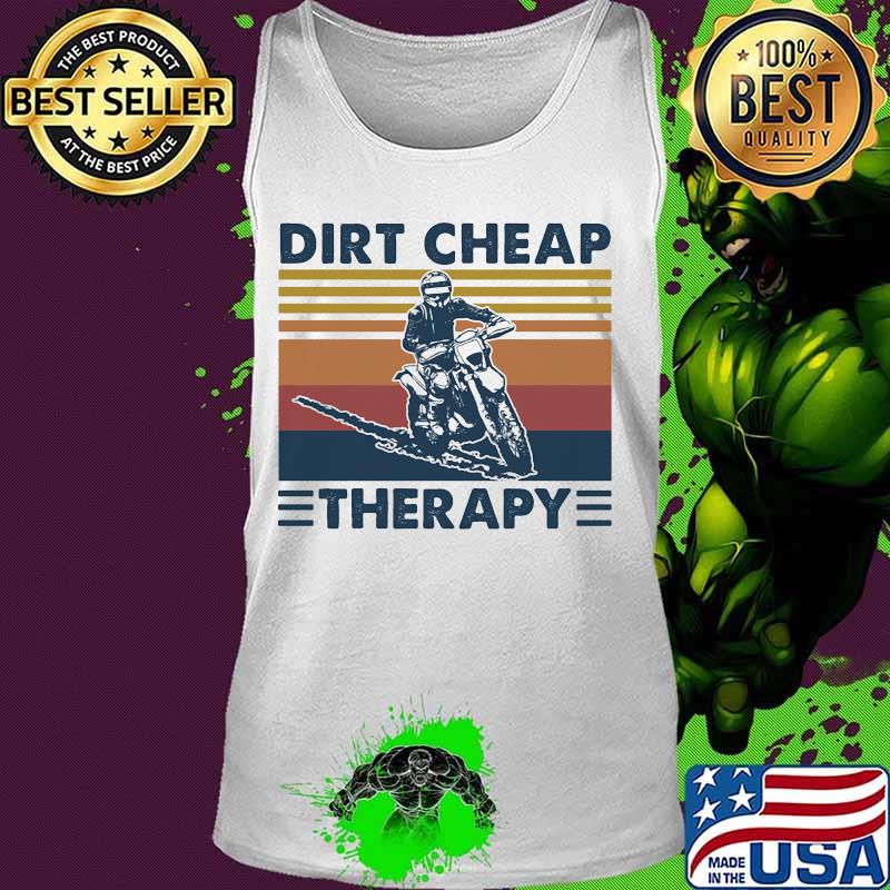 Dirt cheap therapy motocross vintage retro s Tank top Dirt cheap therapy motocross vintage retro s Tank top