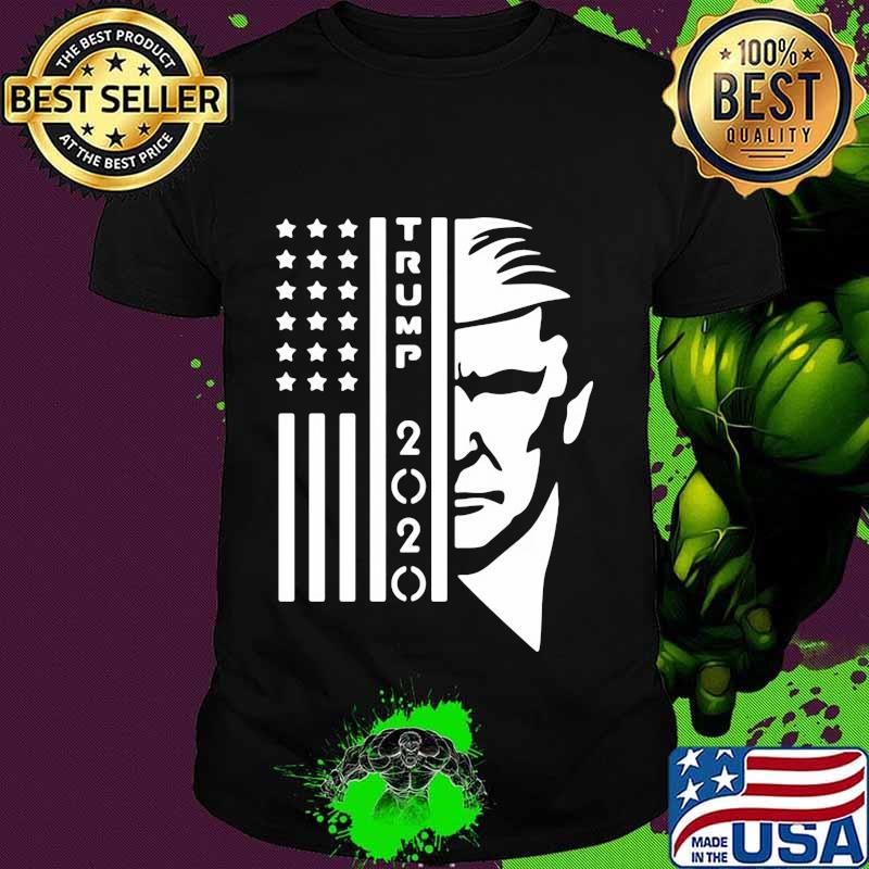 Donald trump 2020 black american flag shirt
