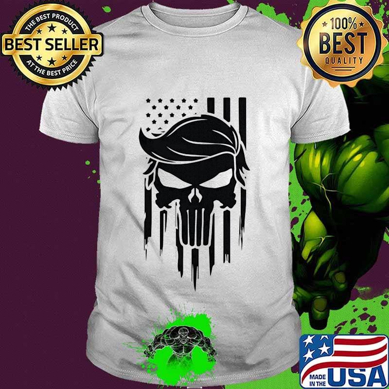 Donald trump skull american flag 2020 shirt