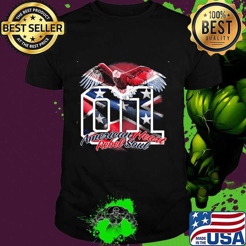 Eagles 01 american heart rebel soul british flag shirt