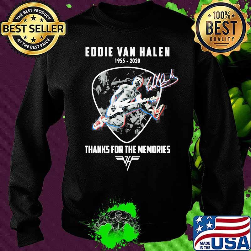 Eddie van halen 1955 2020 thank for the memories signature s Sweater Eddie van halen 1955 2020 thank for the memories signature s Sweater
