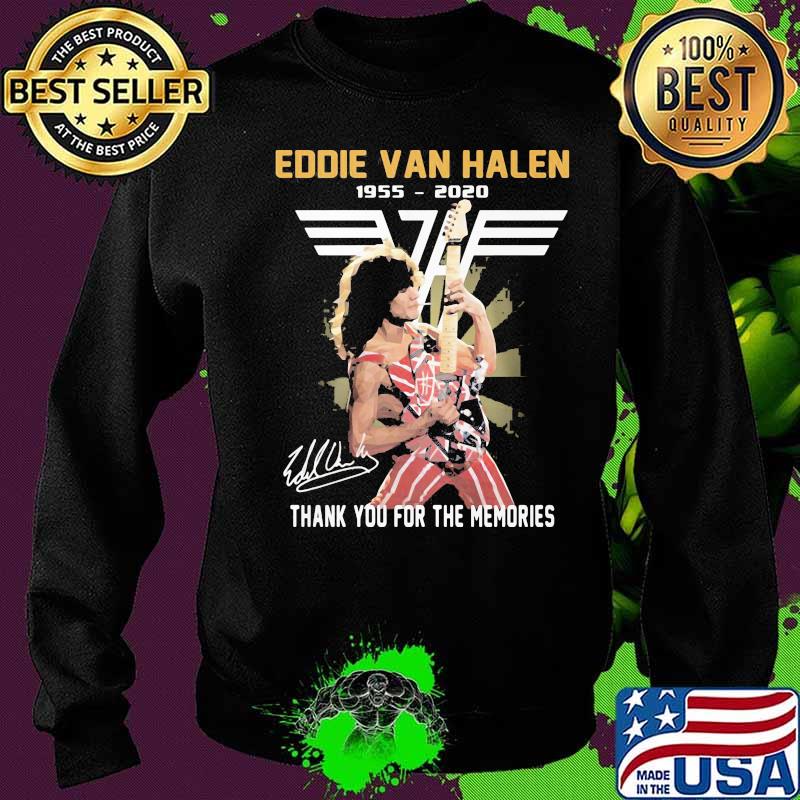 Eddie van halen 1955 2020 thank for the memories signature vinntage s Sweater Eddie van halen 1955 2020 thank for the memories signature vinntage s Sweater
