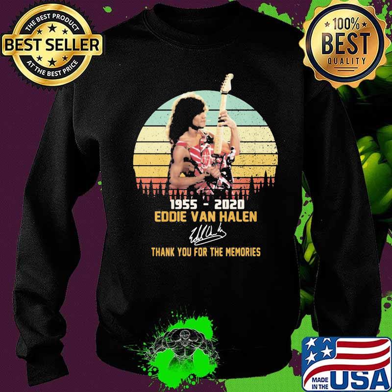 Eddie van halen 1955 2020 thank for the memories signature vintage retro s Sweater Eddie van halen 1955 2020 thank for the memories signature vintage retro s Sweater
