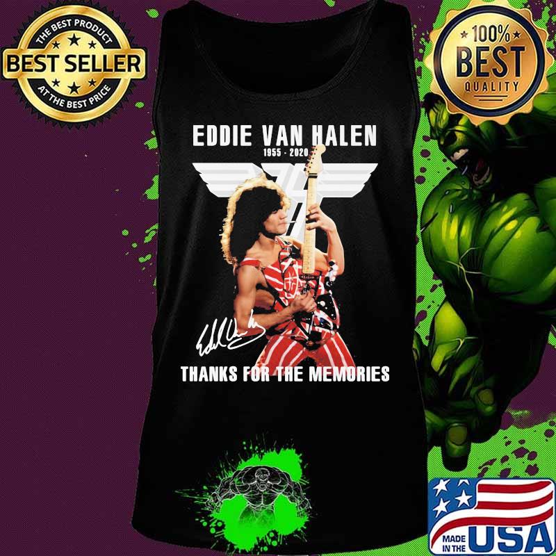 Eddie van halen 1955 2020 thank for the memories signature vintage retro s Tank top Eddie van halen 1955 2020 thank for the memories signature vintage retro s Tank top