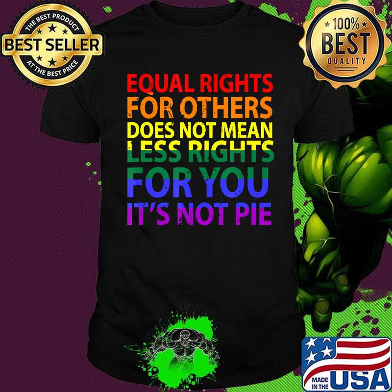 Equal rights for others does not mean less right for you. T-Shirt