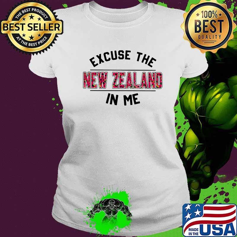 Excuse the new zealand in me vintage s Ladies tee Excuse the new zealand in me vintage s Ladies tee