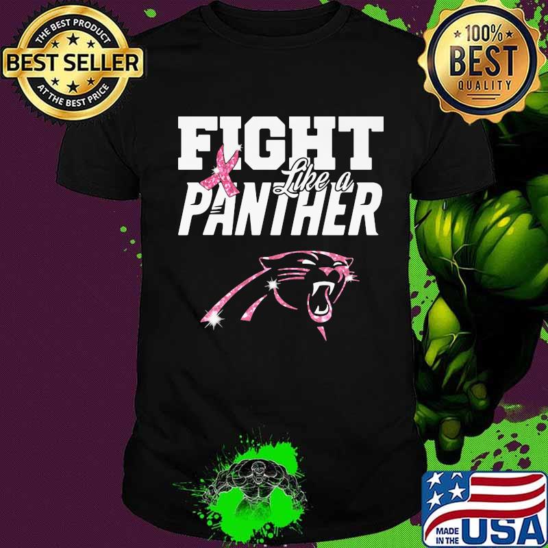 Fight like a panther breast cancer awareness shirt