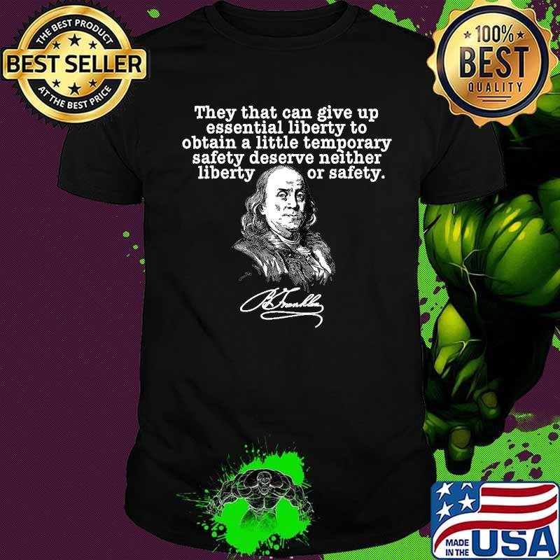 Franklin Essential Liberty Quote Tshirt