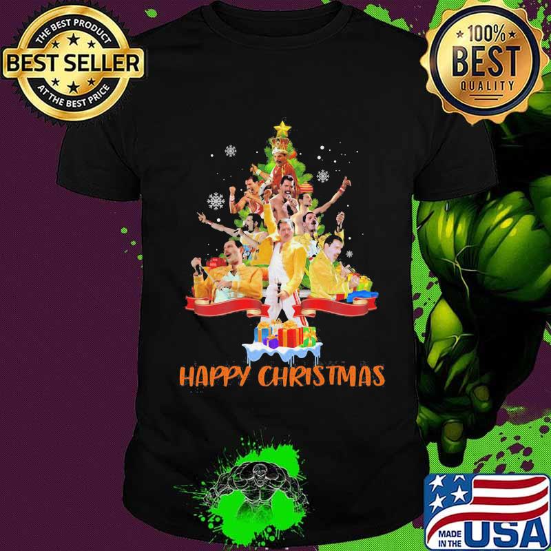 Freddie mercury happy christmas tree shirt