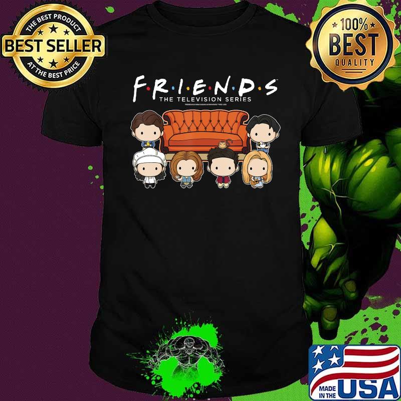 Friends Chibi Couch Crew Logo T-Shirt
