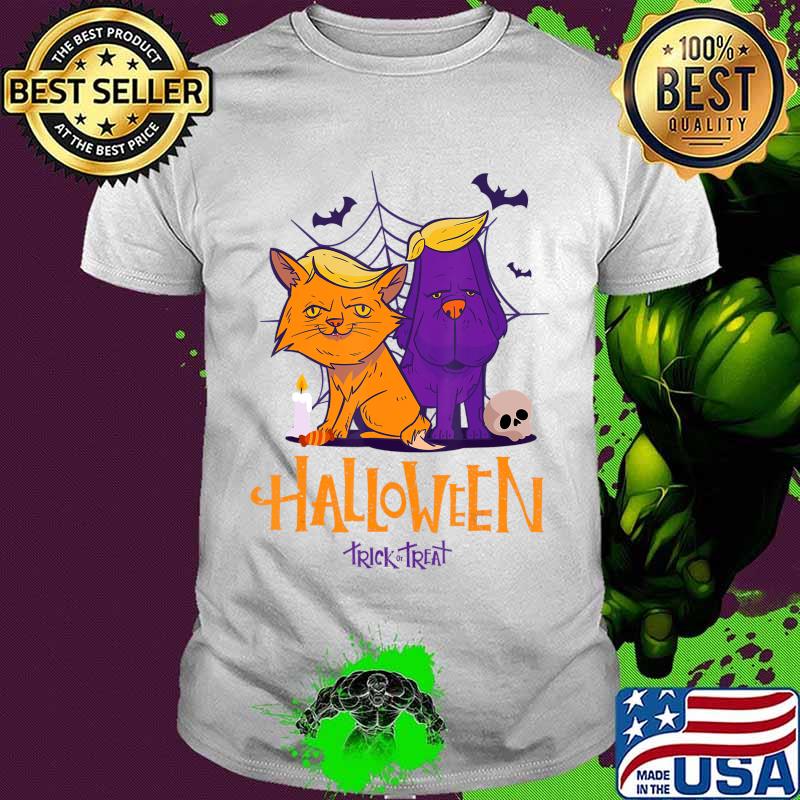 funny Halloween trump pets scary T-Shirt