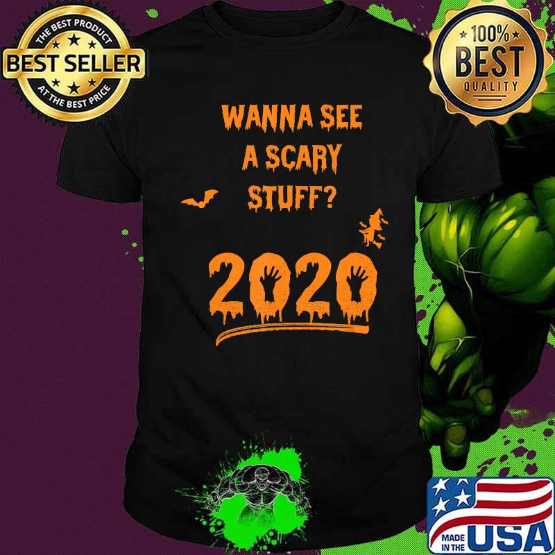 Funny Scary 2020 Halloween Costume Quarantine Scary story T-Shirt