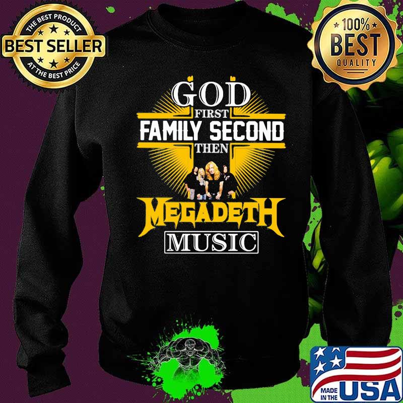God first family second then megadeth music s Sweater God first family second then megadeth music s Sweater