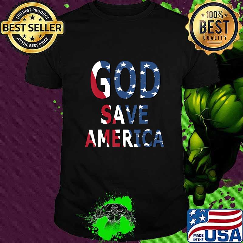 GOD SAVE AMERICA, Patriot Flags, US Election 2020, Trump T-Shirt