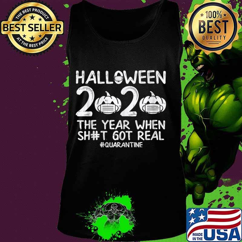 Halloween 2020- Halloween Quarantine Costume Pumpkin mask s Tank top Halloween 2020- Halloween Quarantine Costume Pumpkin mask s Tank top