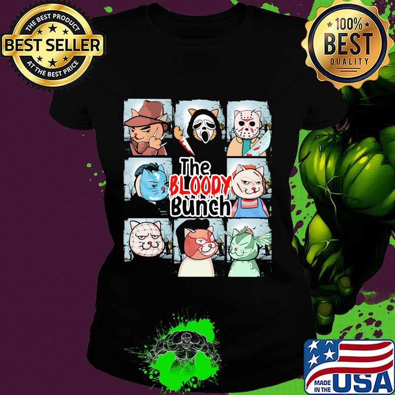 Halloween horror cat characters the bloody bunch s Ladies tee Halloween horror cat characters the bloody bunch s Ladies tee