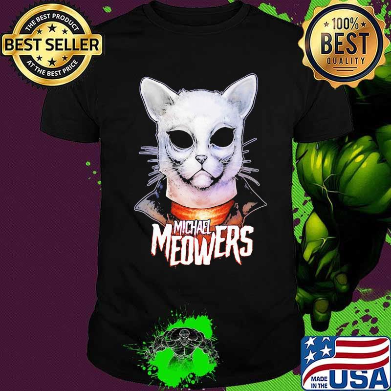 Halloween michael myers cat meowers shirt