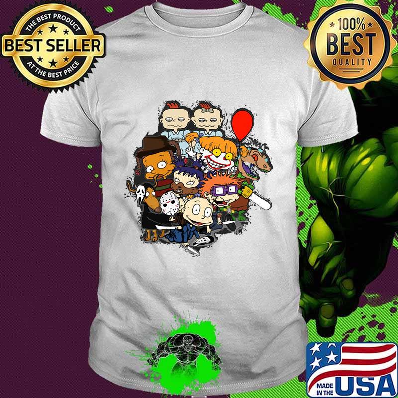 Happy halloween horror movie characters shirt