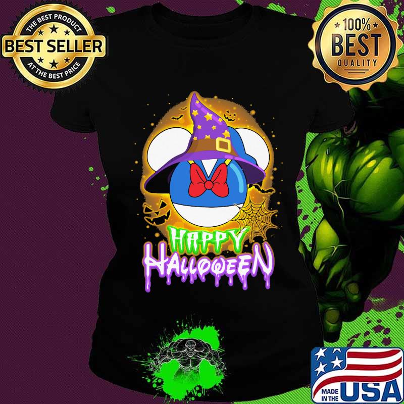 Happy halloween minnie mouse witch moon s Ladies tee Happy halloween minnie mouse witch moon s Ladies tee