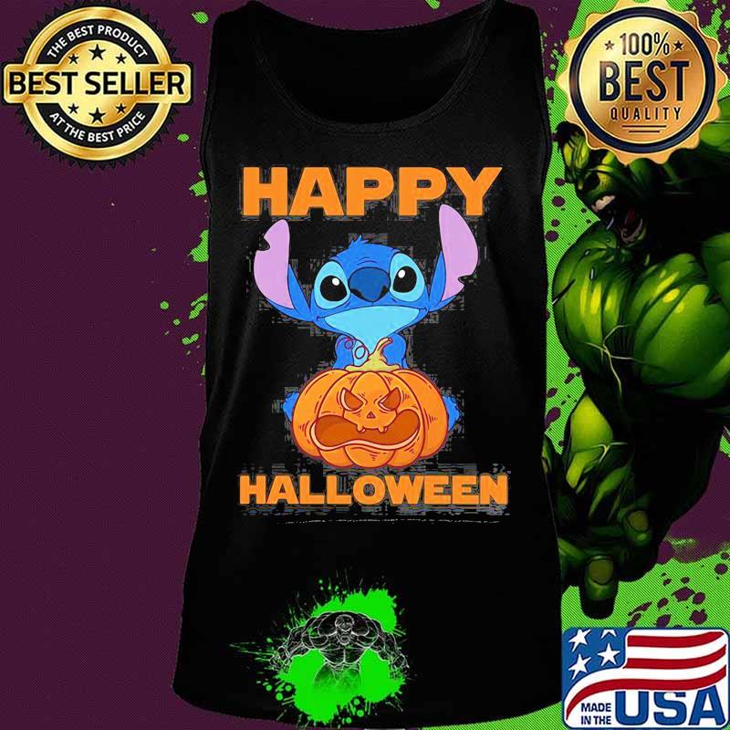 Happy halloween stitch hug pumpkin s Tank top Happy halloween stitch hug pumpkin s Tank top