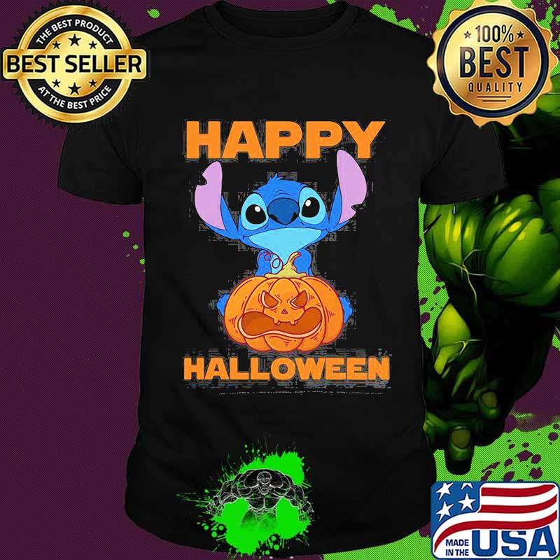 Happy halloween stitch hug pumpkin shirt
