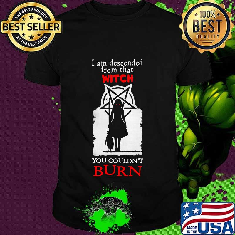 I am descended from that witch you couldn't burn 2020 shirt