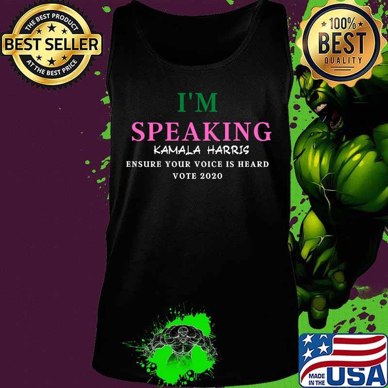 I am Speaking Kamala Harris Vice Presidential Debate 2020 Shirt Tank top I am Speaking Kamala Harris Vice Presidential Debate 2020 Shirt Tank top