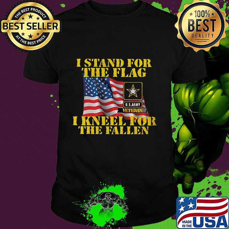 I stand for the flag i kneel for the fallen american flag shirt