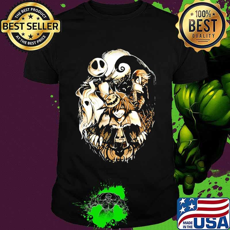 Jack skellington nightmare naruto happy halloween shirt