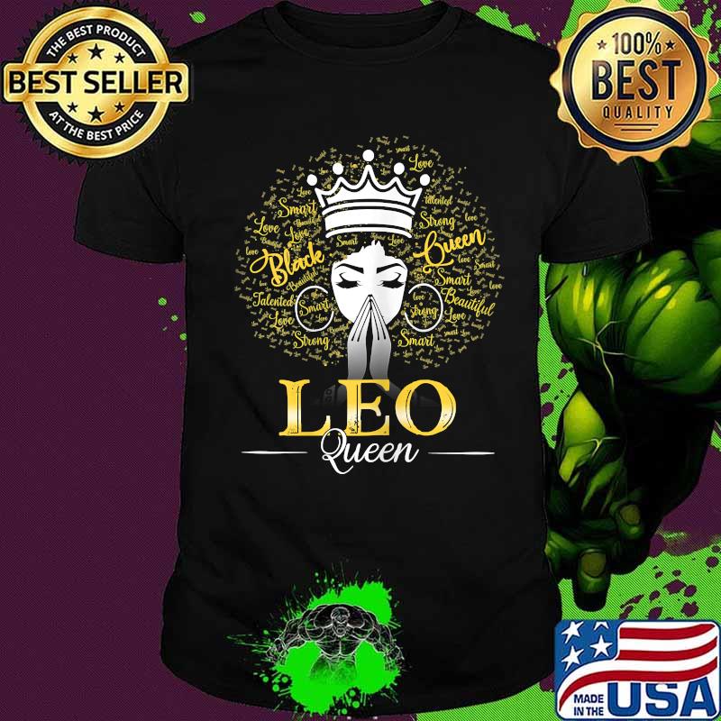 Leo Queen Strong Smart Black Lives Matter Afro Shirt