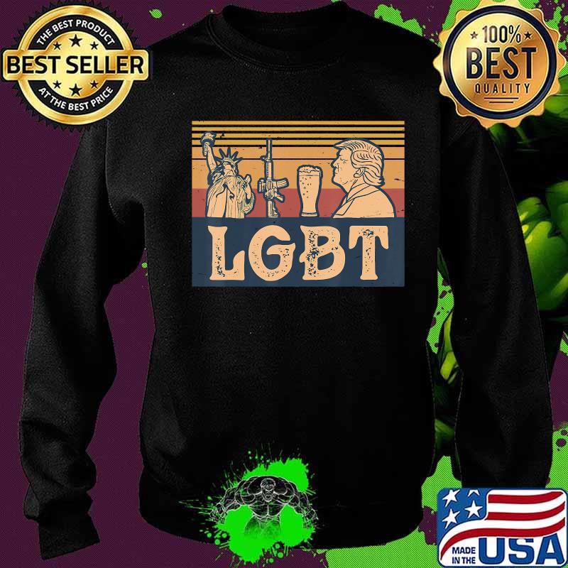 LGBT Liberty Guns Beer Trump Patriotic Vote President USA T-Shirt Sweater LGBT Liberty Guns Beer Trump Patriotic Vote President USA T-Shirt Sweater