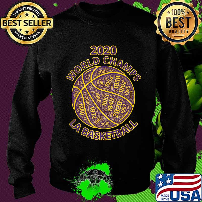 Los Angeles Basketball 2020 World Champs T-Shirt Sweater Los Angeles Basketball 2020 World Champs T-Shirt Sweater