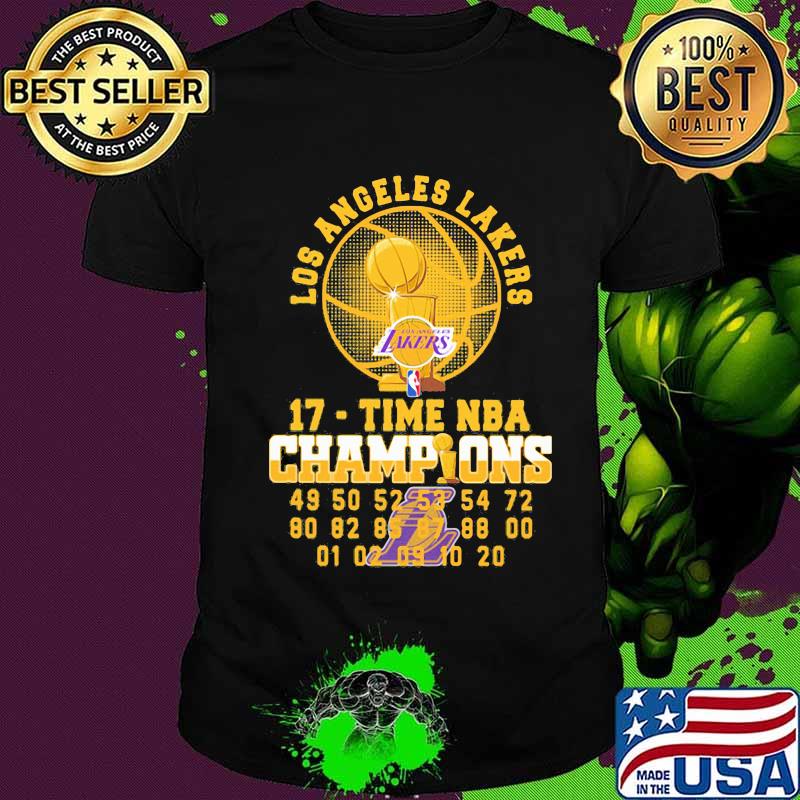 Los angeles lakers 17 time nba champions shirt