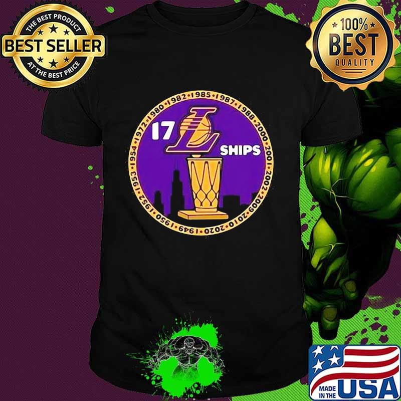 Los angeles lakers 17 time nba champions shirt